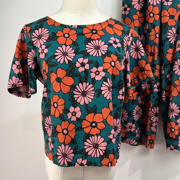 MODCLOTH X Princess Highway Linen Floral 2 Piece Set Size 8 - Picture 2 of 12